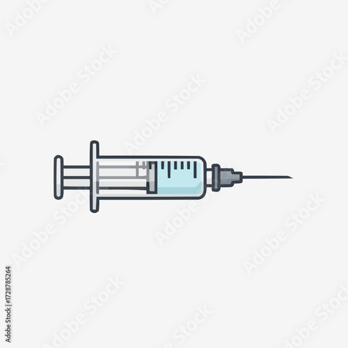 syringe isolated on white background