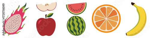 Fresh Delicious Healthy Fruits and Tropical Produce