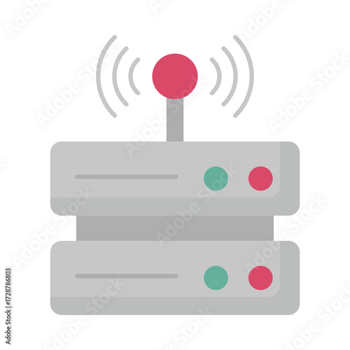 Modem Vector Icon which can easily modify or edit