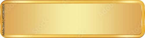 Gold Label Banner. Gold Name Plate.
