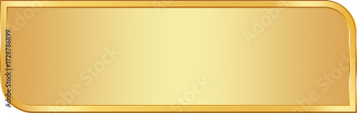 Gold Label Banner. Gold Name Plate.
