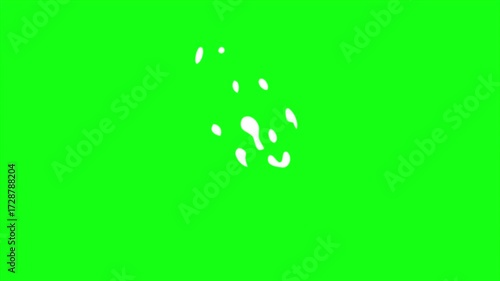 Creepy Blood Splash VFX Chroma Key Element for Cinematic Effects