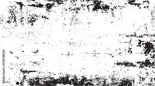 Wallpaper Mural Noise dot grain background with abstract gradient of White Surface with Black Distressed Cracks noise dust dot distress grainy grungy effect, vector design black and white scratch dust crack wall  Torontodigital.ca