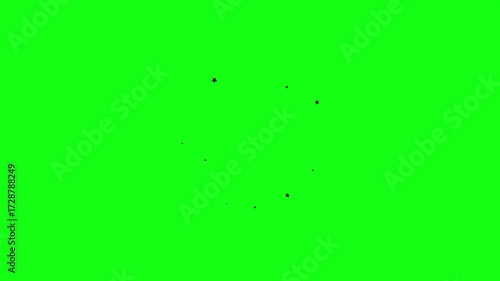 Blood Splash Animation Effect on Green Screen for Video Editing