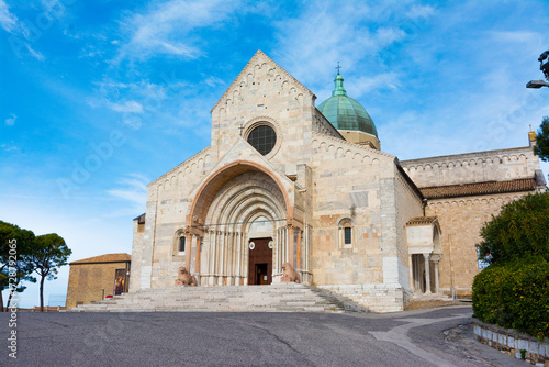 Ancona cathedral showcasing romanesque architecture and detailed facade