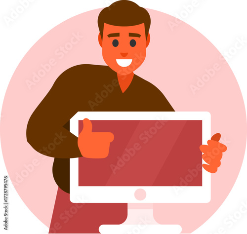 System Administrator Vector Illustration