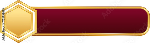 Red and Gold Infographic Label List
