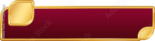 Red and Gold Infographic Label List
