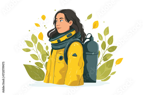 Environmental compliance officer architect engineers isolated