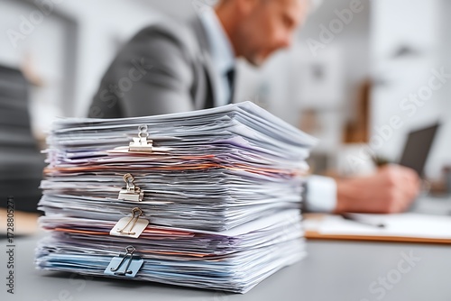 Wallpaper Mural Valuable business documents, including contracts, captured using Generative AI technology for a professional and organized setting. Torontodigital.ca