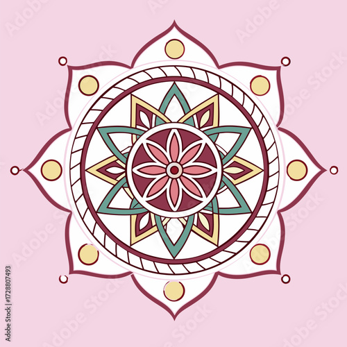 Mandala-Like Structures. Complex radial symmetry inspired by mandalas offering spiritual connections via pattern repetition.