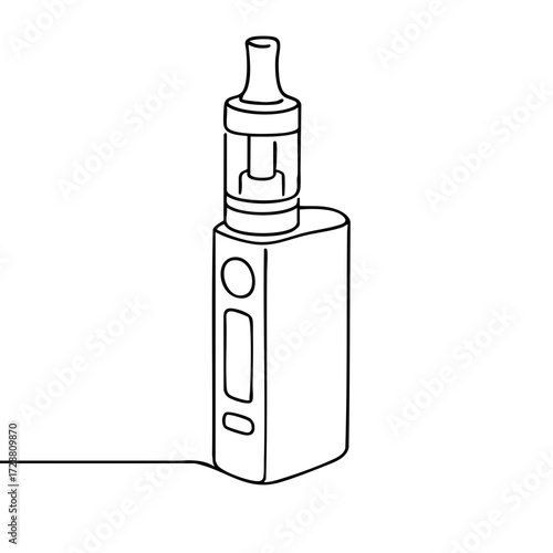 Vaporizer black and white icon