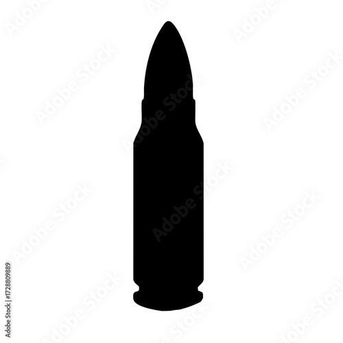 Bullet black and white icon