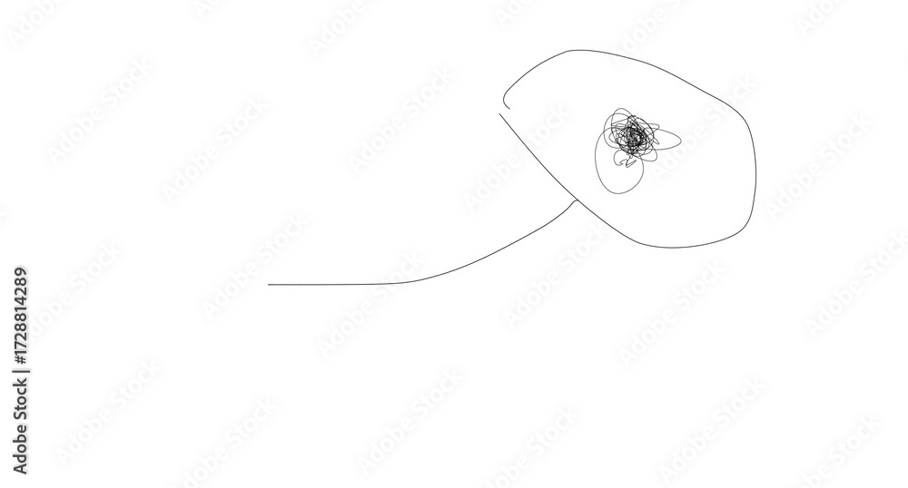 Obraz premium random drawing for thinking nothing 