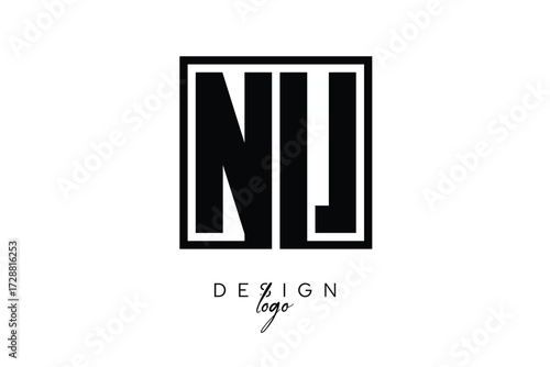 PV Double Letter Monogram Logo – Bold Square Typography Initials for Modern Branding, Identity & Professional Design