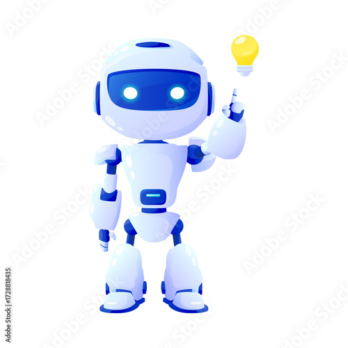 Artificial Intelligence / AI 3D artificial intelligence icon. Human head with brain and AI microchip, symbol of machine learning, neural network, and smart technology