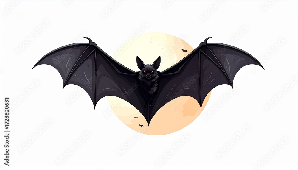 Obraz premium Halloween Bat Vector Illustration