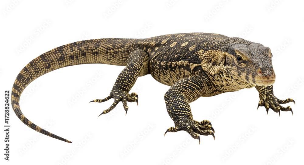 Naklejka premium Ackie Monitor with transparent png background