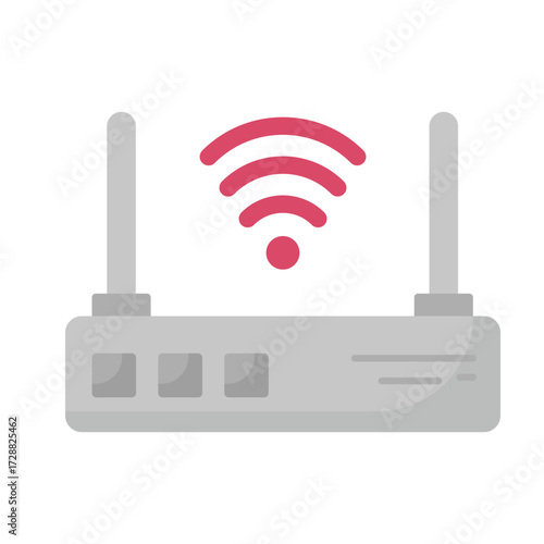 Modem Vector Icon which can easily modify or edit
