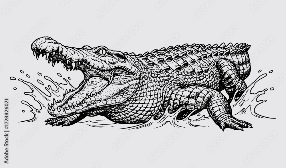 Fototapeta premium crocodile.eps