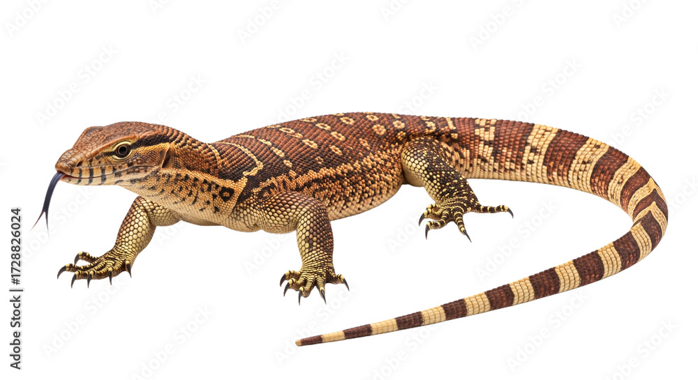 Naklejka premium Ackie Monitor with transparent png background