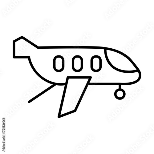 airplane line icon