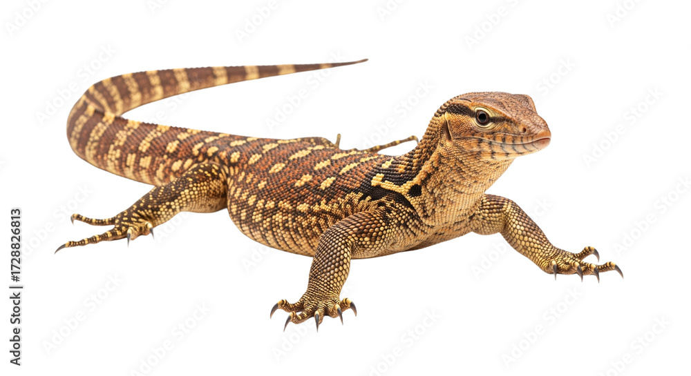 Naklejka premium Ackie Monitor with transparent png background