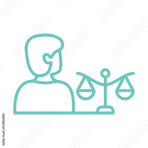 Lawyer icon design