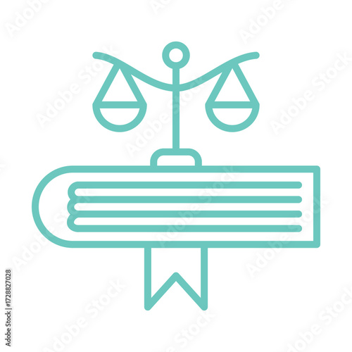 LegalScaleandBook icon design