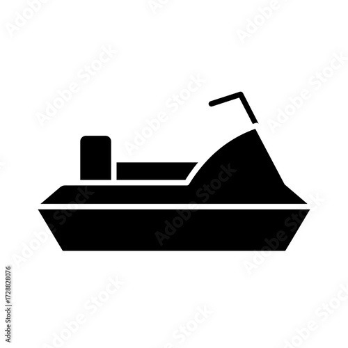 jet ski glyph icon