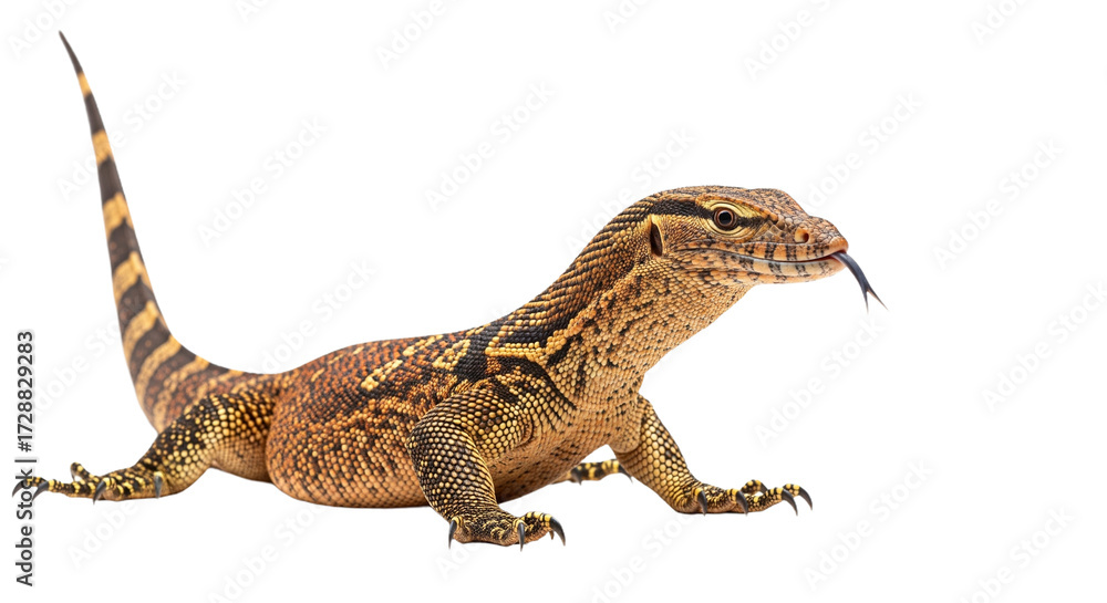 Naklejka premium Ackie Monitor with transparent png background