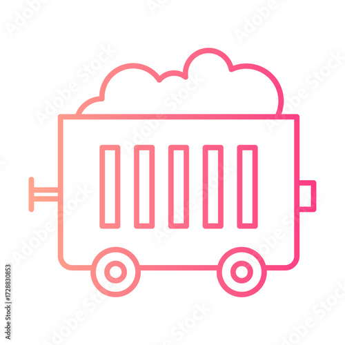 wagon gradient icon