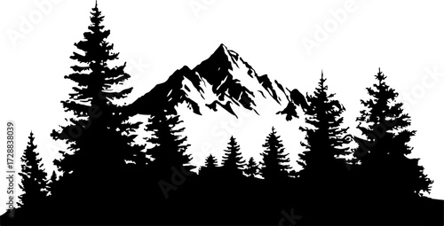 "Silhouetted Alpine Escape"