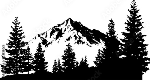 "Silhouetted Alpine Escape"
