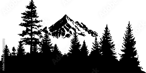 "Silhouetted Alpine Escape"