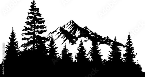 "Silhouetted Alpine Escape"