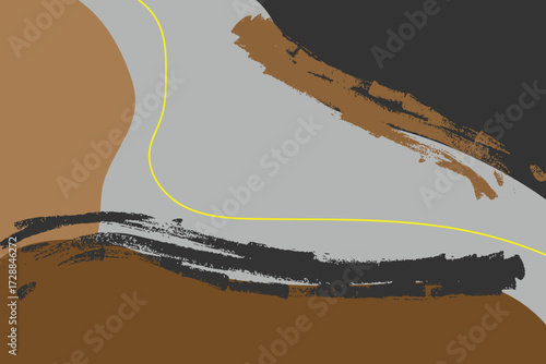 design abstract background brush style liquid wave retro
