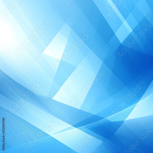 Abstract blue and white design