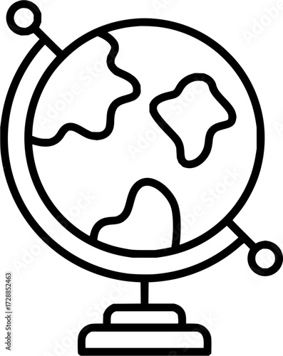 Iconic globe symbol representing global connections, international travel, and worldwide opportunities for modern business growth and education.