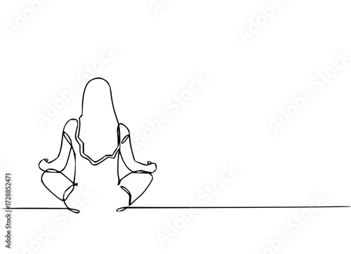 Serene figure meditating peacefully in a calming lotus pose, embracing inner tranquility and mindfulness for a balanced life.