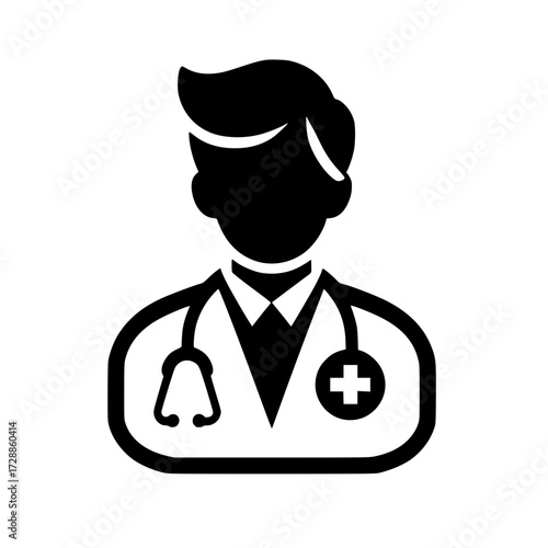 Icono de Consulta Médica, Doctor y Paciente