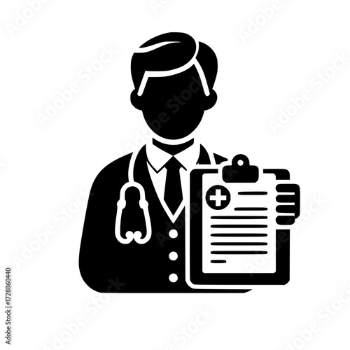 Icono de Consulta Médica, Doctor y Paciente