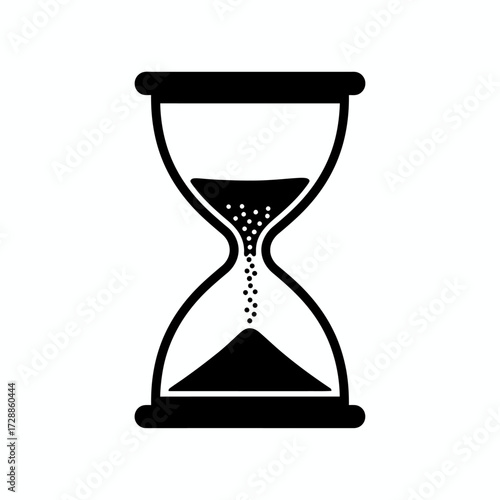 Timeless hourglass beautifully illustrates the relentless flow of moments, symbolizing urgency, passage, and the precious nature of every second for modern projects.