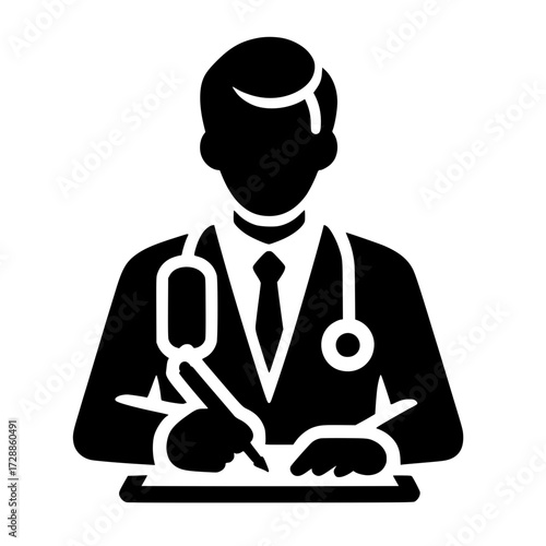Icono de Consulta Médica, Doctor y Paciente