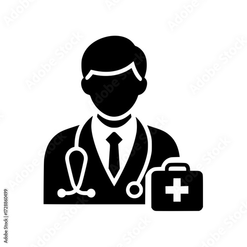 Icono de Consulta Médica, Doctor y Paciente