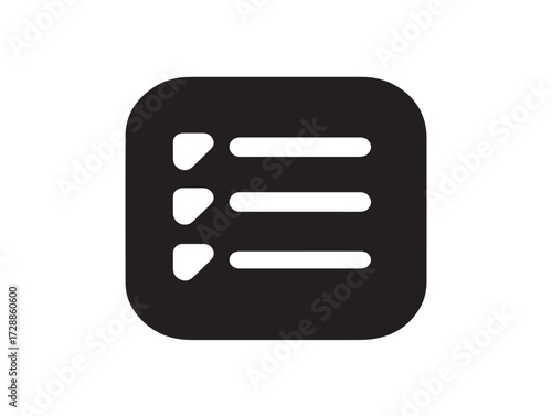Notes and Tasks silhouette icon vector illustration solid black planning and memo