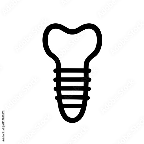 Dental Implant, Tooth, Dentistry Icon