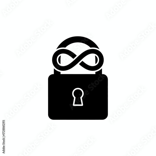 Secure your digital future with an unbreakable infinity lock symbolizing endless security and protection for your valuable data and assets.