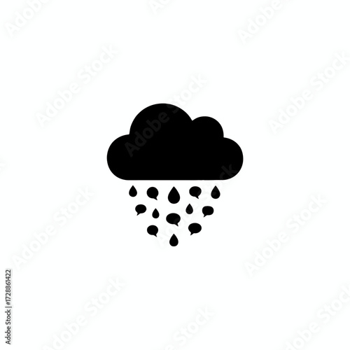 Captivating cloud icon raining down speech bubbles symbolizing communication overload or a deluge of ideas ready to be shared and explored creatively