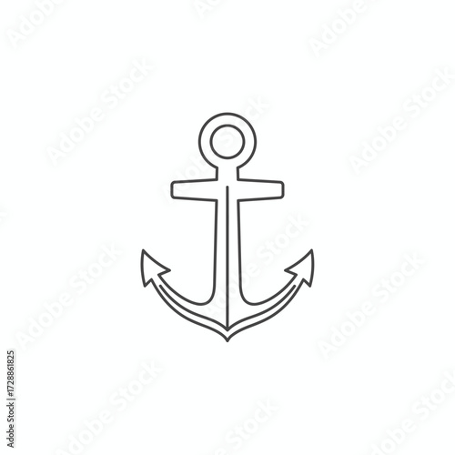Seeking stability and security, this classic anchor emblem symbolizes steadfastness and the promise of safe harbor for your maritime or business ventures.
